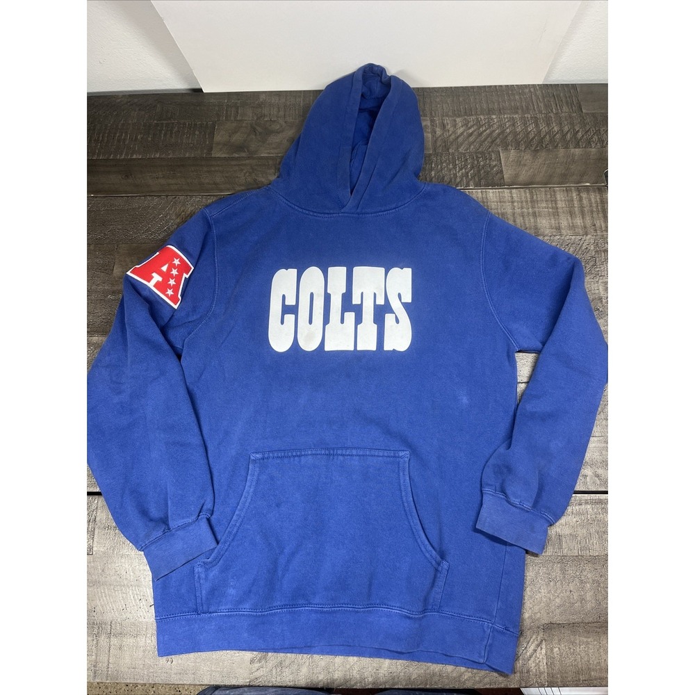 Men's L Vintage Reebok Indianapolis Colts Hoodie Y2K